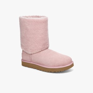 Ugg Classic Short II Sherpa Cuff Women Boots Pink (8570SVRCE)